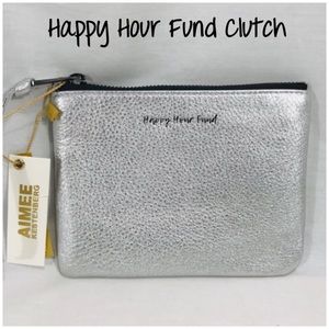 Aimee Kestenberg Happy Hour Fund Clutch, Silver